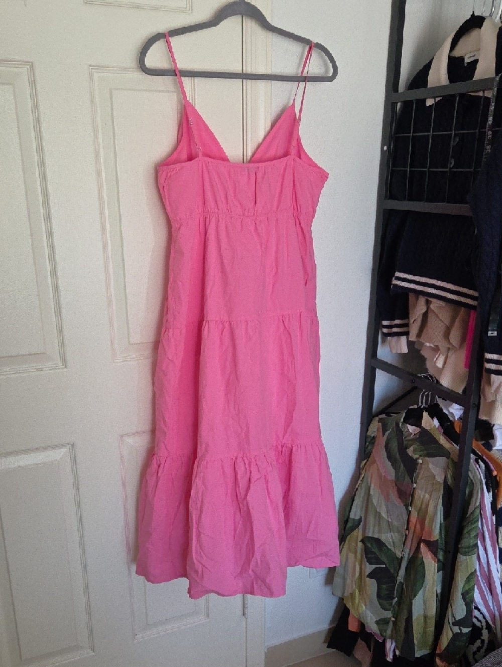 RAILS Avril Hot Pink Spaghetti-Strap Maxi Dress Large - Picture 13 of 13
